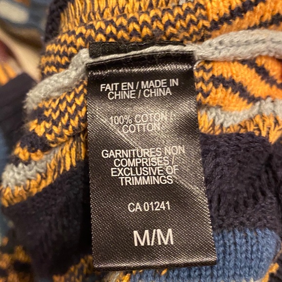 Vintage Coogi Style DJab Multicolor Crewneck Cable Knit Sweater size M - Picture 11 of 11